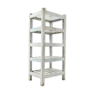 Etagère blanche en bois