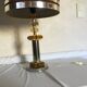 Chrome lamp and Plexiglas vintage amber design Raak