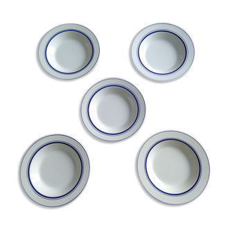 Lot of 5 hollow plates