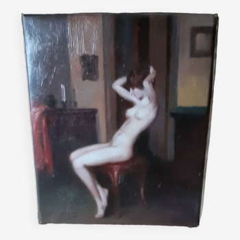 Naked woman canvas