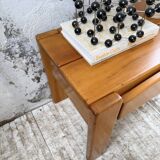 Solid elm bedside table Maison Regain