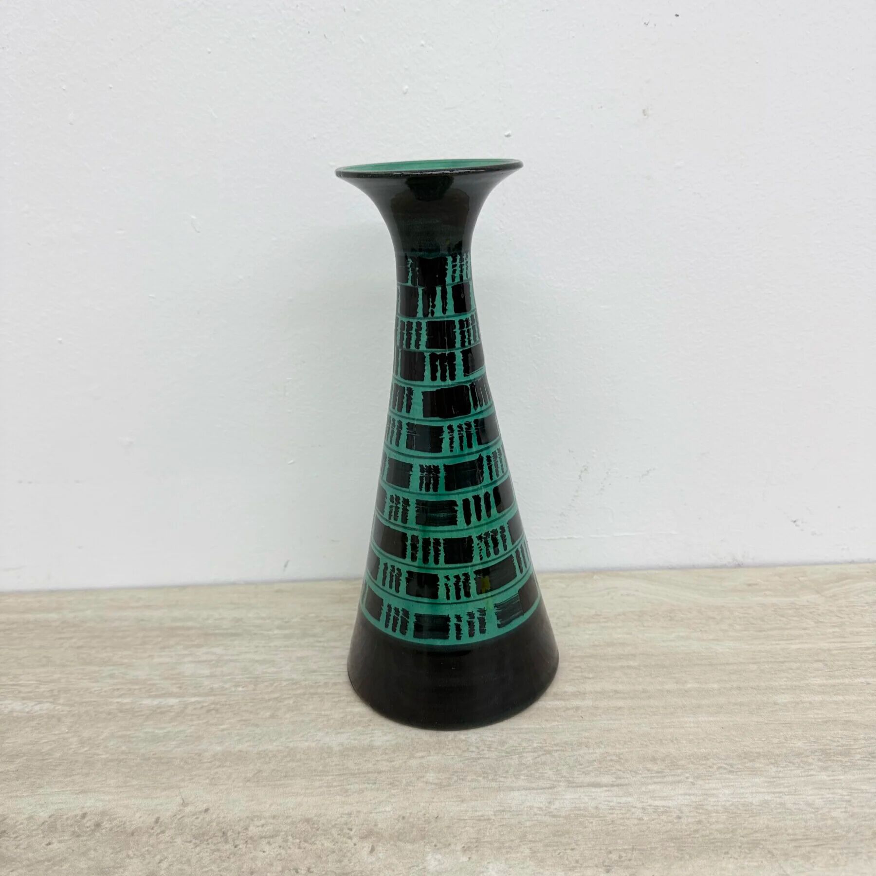 Italian ceramic vase from Bitossi, 1970s