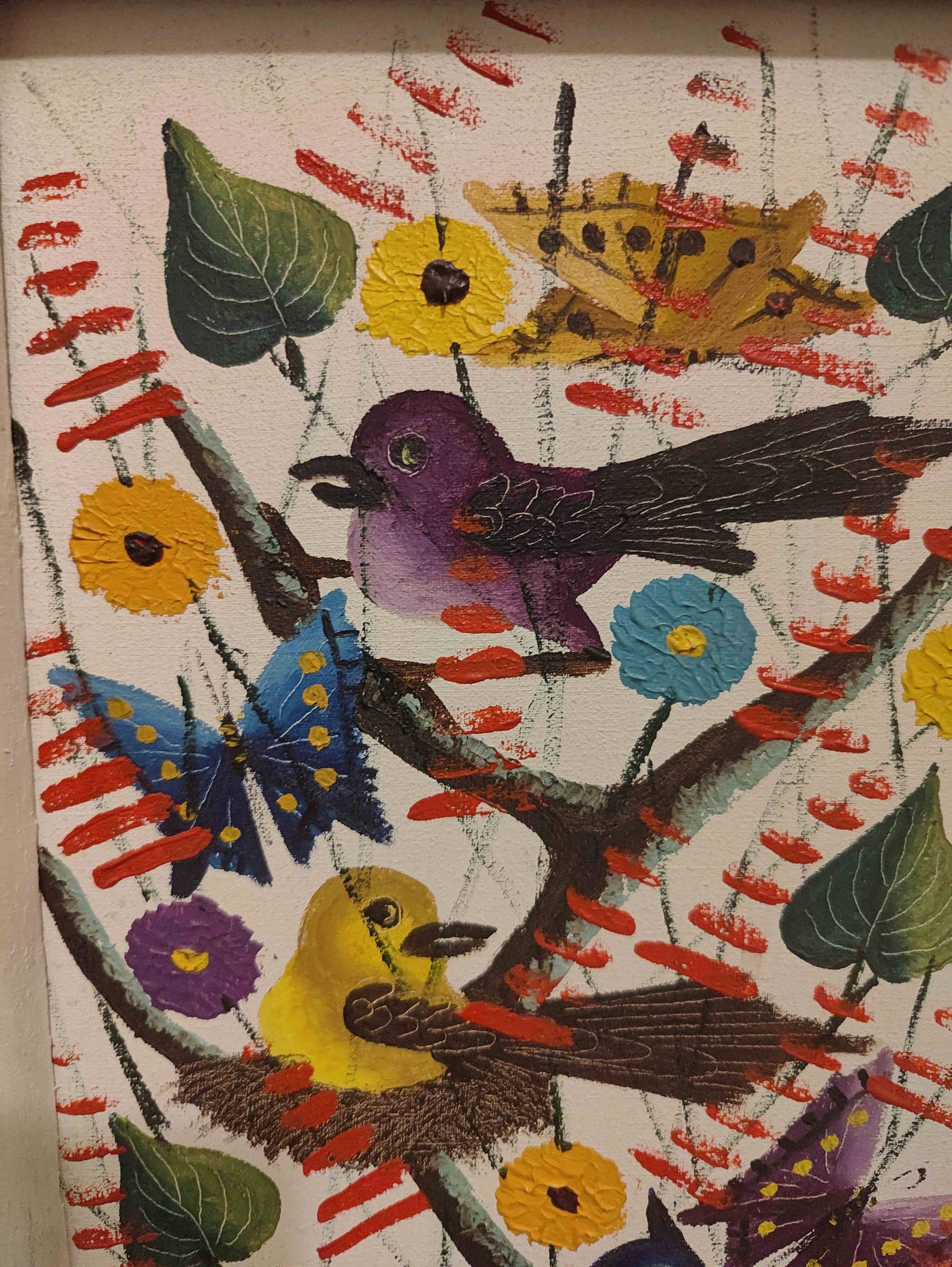 Tableau Oiseaux du peintre Decourcelle Gourgue