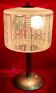 Lampe art deco verrerie émaillée à décor géométrique & d'arabesques