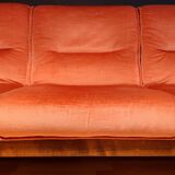 Danish velvet sofa late 1960s