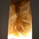 Postmodern Orange Murano Glass and Brass Pendant by La Murrina, Italy, 1980
