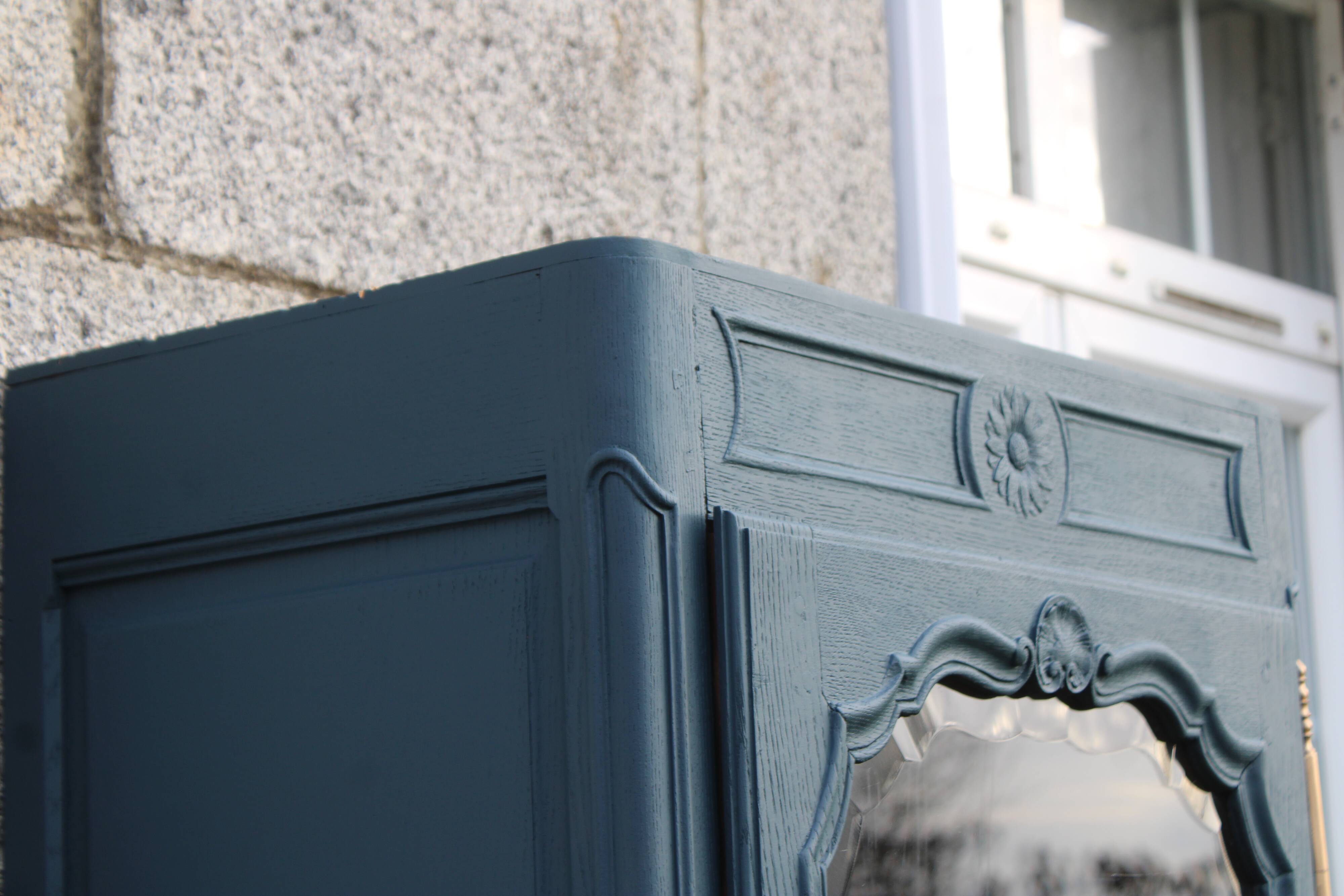 Renovated antique display cabinet