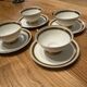 Service for 4 cups + saucers Haviland Limoges Porcelain
