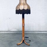 Vintage bamboo floor lamp, Italy, 1970s