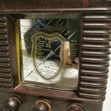 ancien Poste Radio TSF à lampes en Bakélite Sonora de 1946 ART Déco