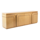 Four-door birch wood enfilade. 1970s.