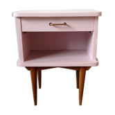 Pink vintage bedside table