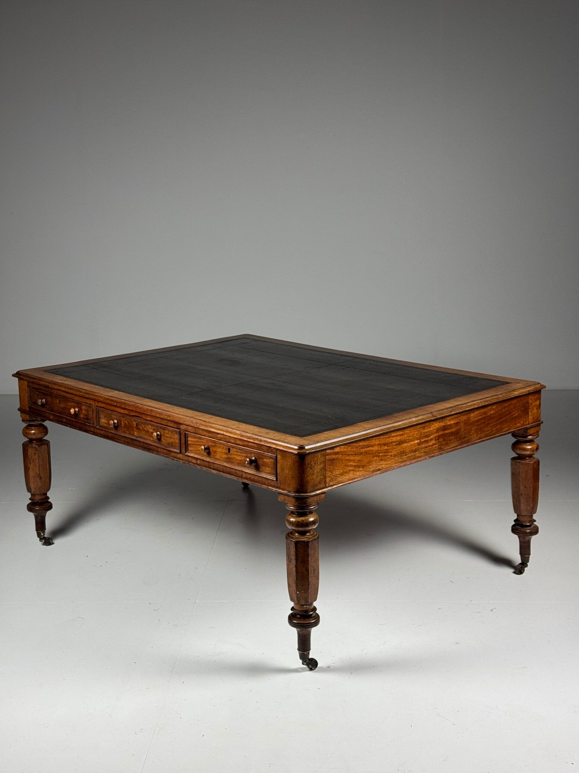 English writing desk partner desk 19th century