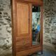 Vintage French oak wardrobe – circa 1920, with subtle Art Deco influences