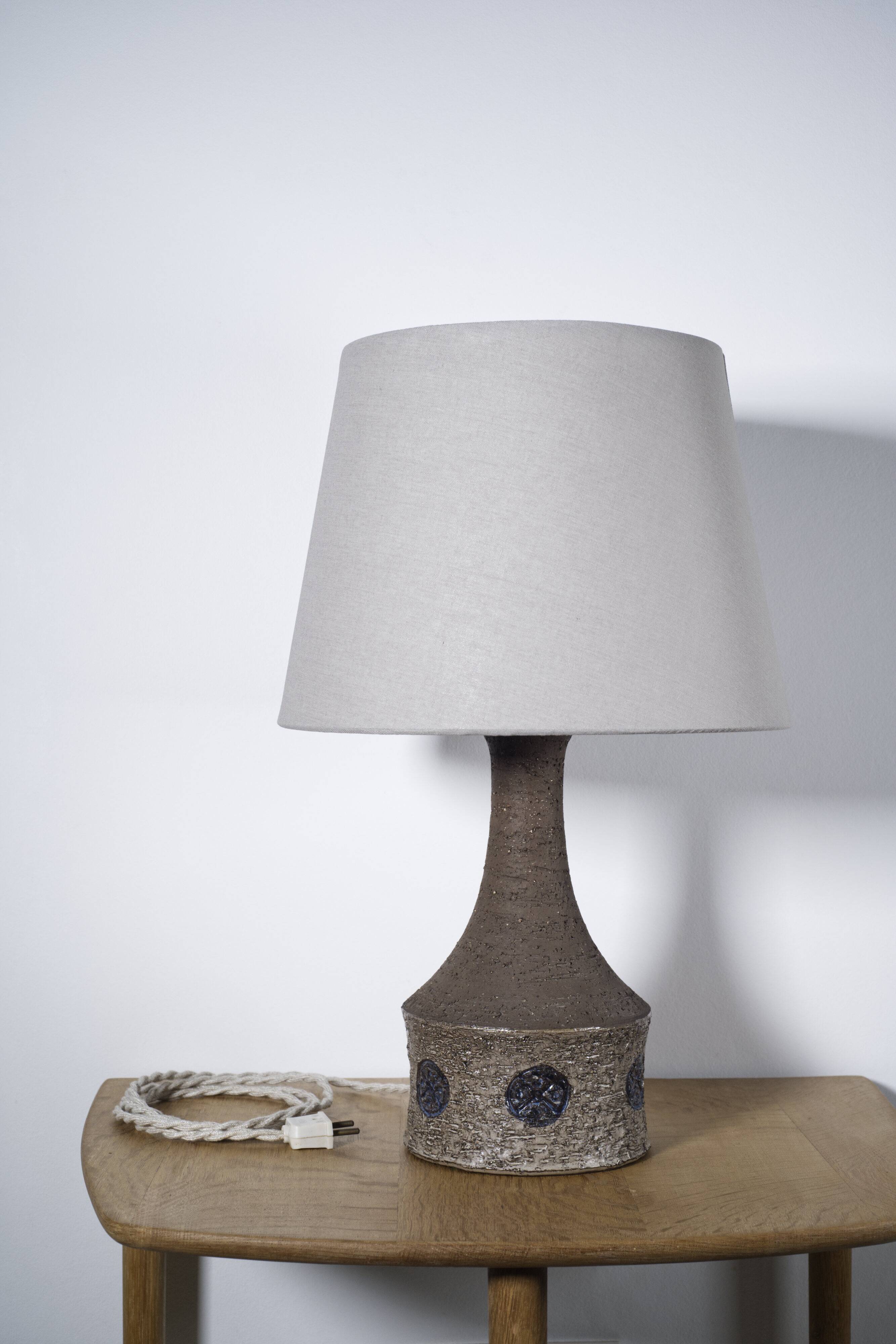 Danish mid-century ceramic table lamp