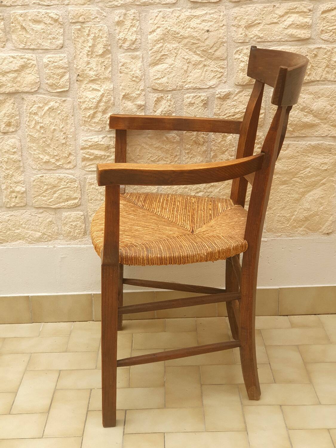 Directory straw armchair