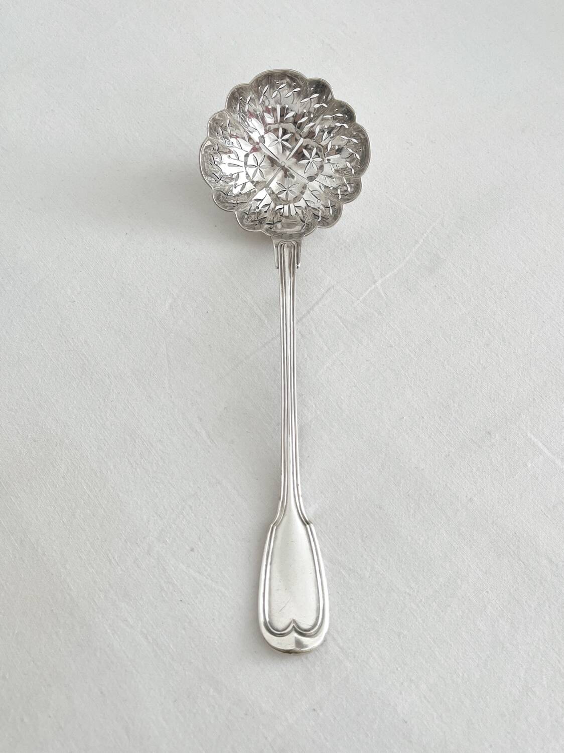 Christofle silver-plated metal sugar shaker spoon
