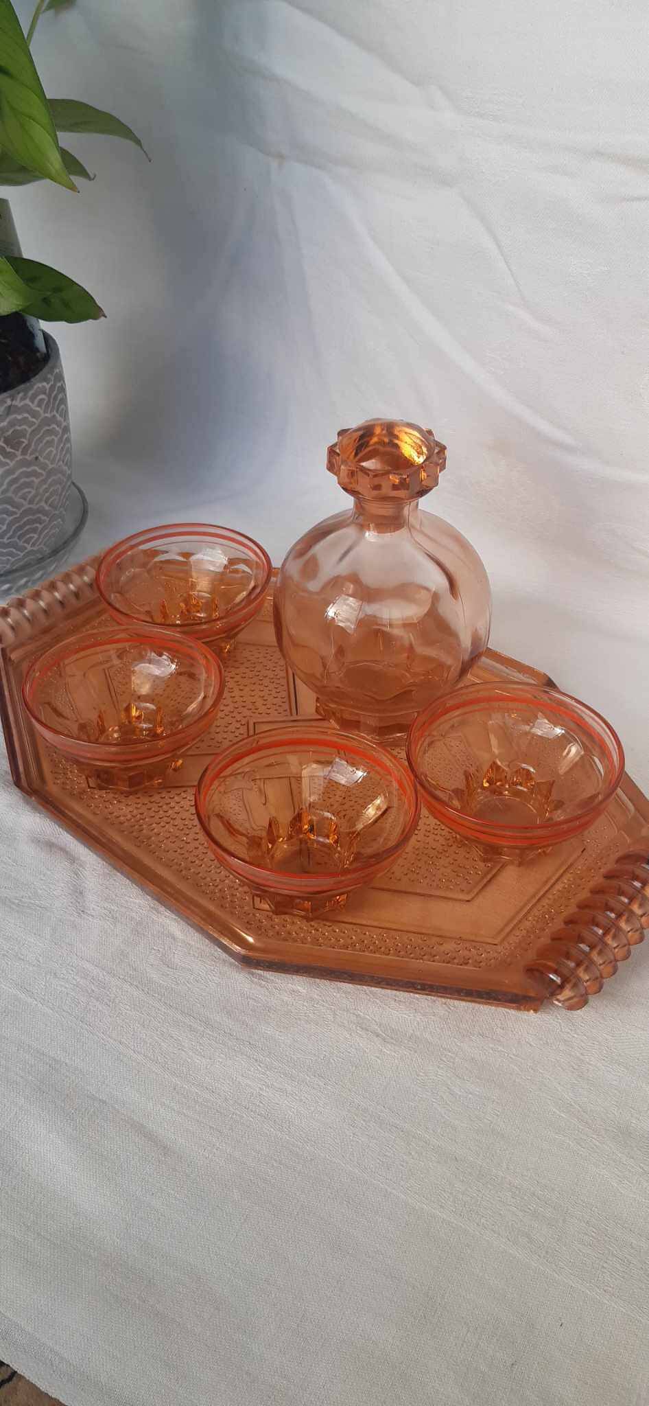 Service à Liqueur Art Déco de De Rupel, Belgique, 1938