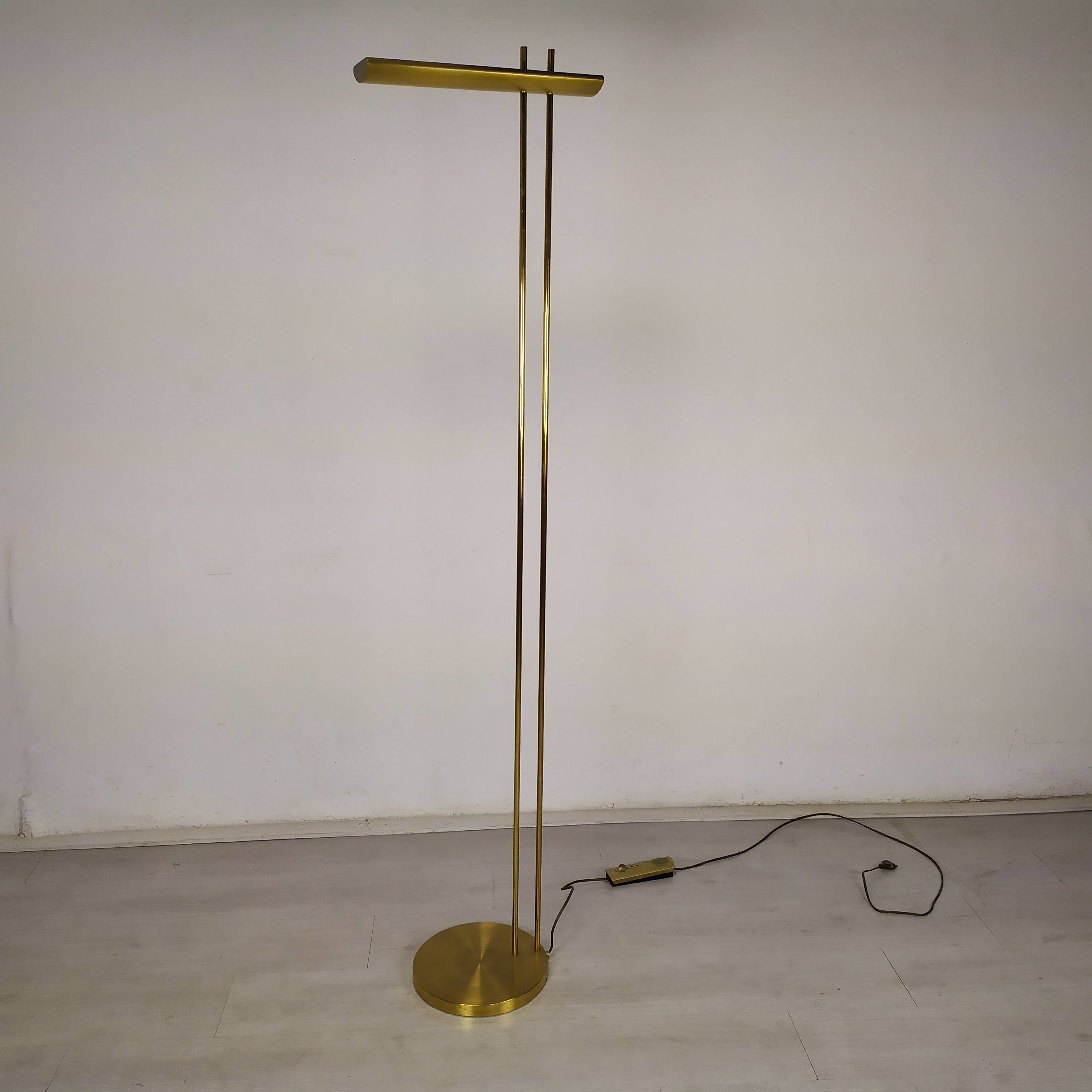 Floor lamp gilded design Lucien Gau