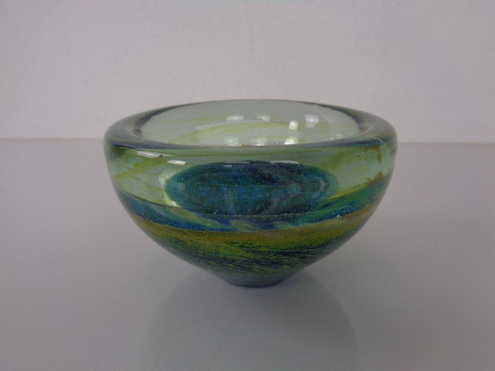 Maltese glass ashtray from Mdina, 1960s