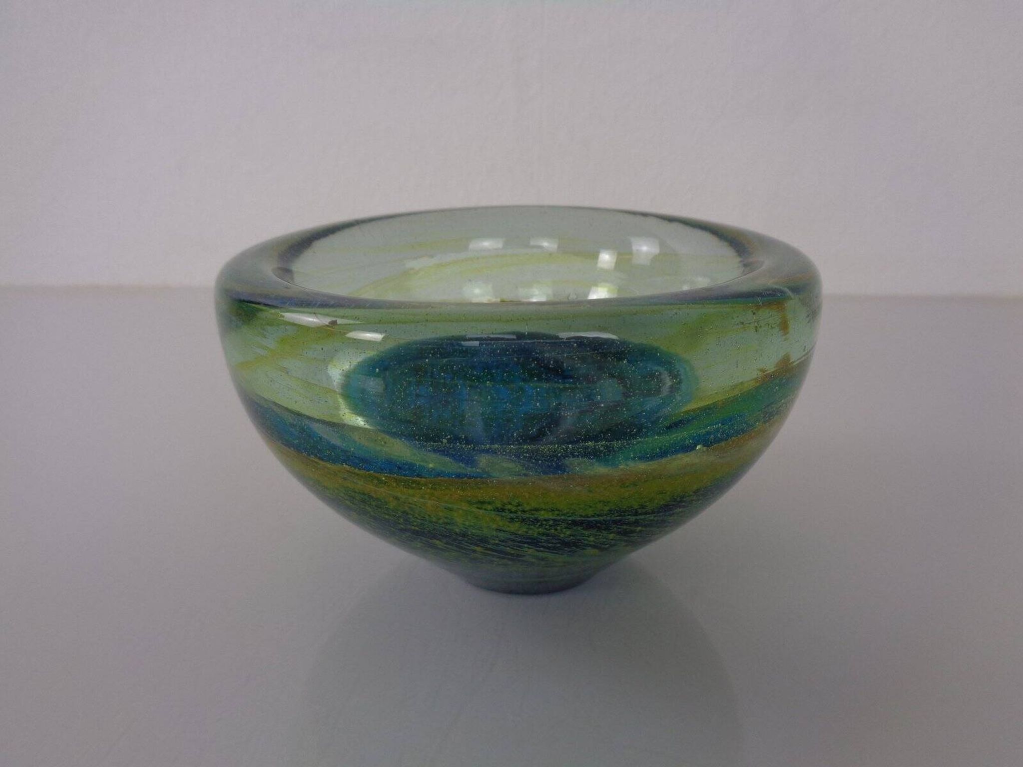 Maltese glass ashtray from Mdina, 1960s