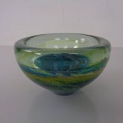 Maltese glass ashtray from Mdina, 1960s