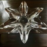 Crystal fruit bowl signed "Art Vannes France", empty pocket, 1960s