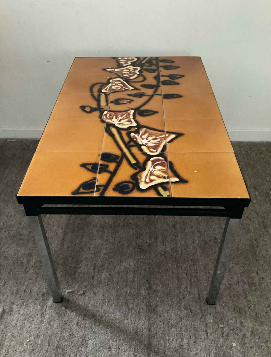 Vintage ceramic coffee table from the 1970s