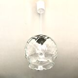 Suspension with transparent checkered glass steering wheels