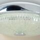 Ceiling lamp, vintage wall lamp, thick glass and chrome, 60s/70s