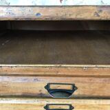 Oak craft cabinet has 13 drawers circa 40's / 50's