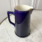 Milk pot blue king Salins art deco 30s