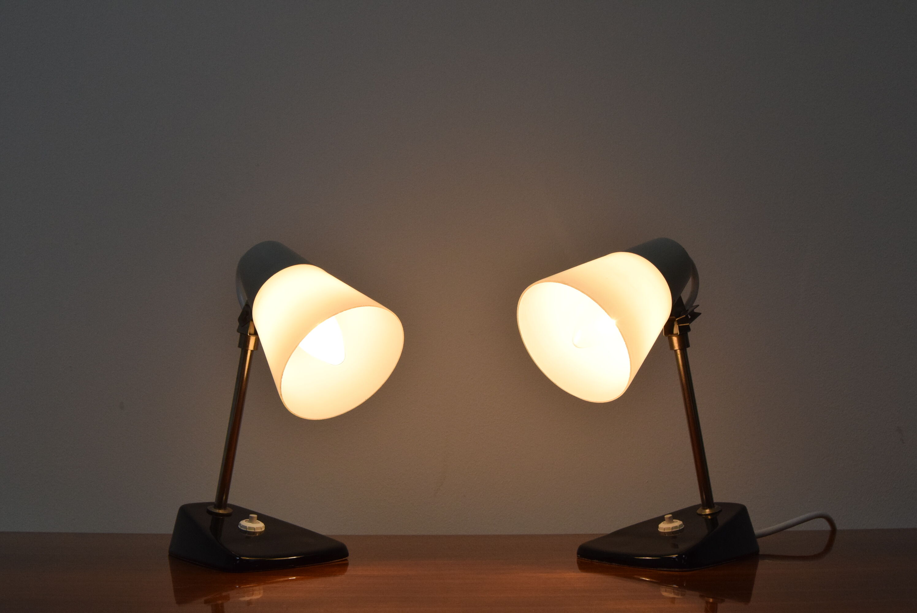 Pair of Mid-century Table Lamps, 1970’s.