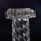 Lot de 5+2 repose-couteaux torsadés Mid Century Cristallerie de Sèvres Crystal Depose