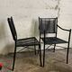 Bamboo metal chair and armchair