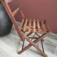Small folding wooden chair