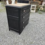Art deco oak chest of drawers from the 50s revamp