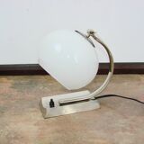 1940s Art Deco lamp | nickel-plated brass + glass | E27 | vintage