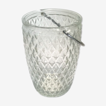 Pineapple glass ice bucket