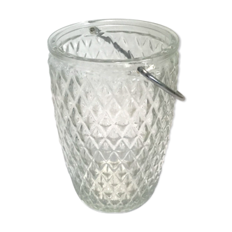 Pineapple glass ice bucket