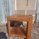 Art Deco coffee table in solid walnut