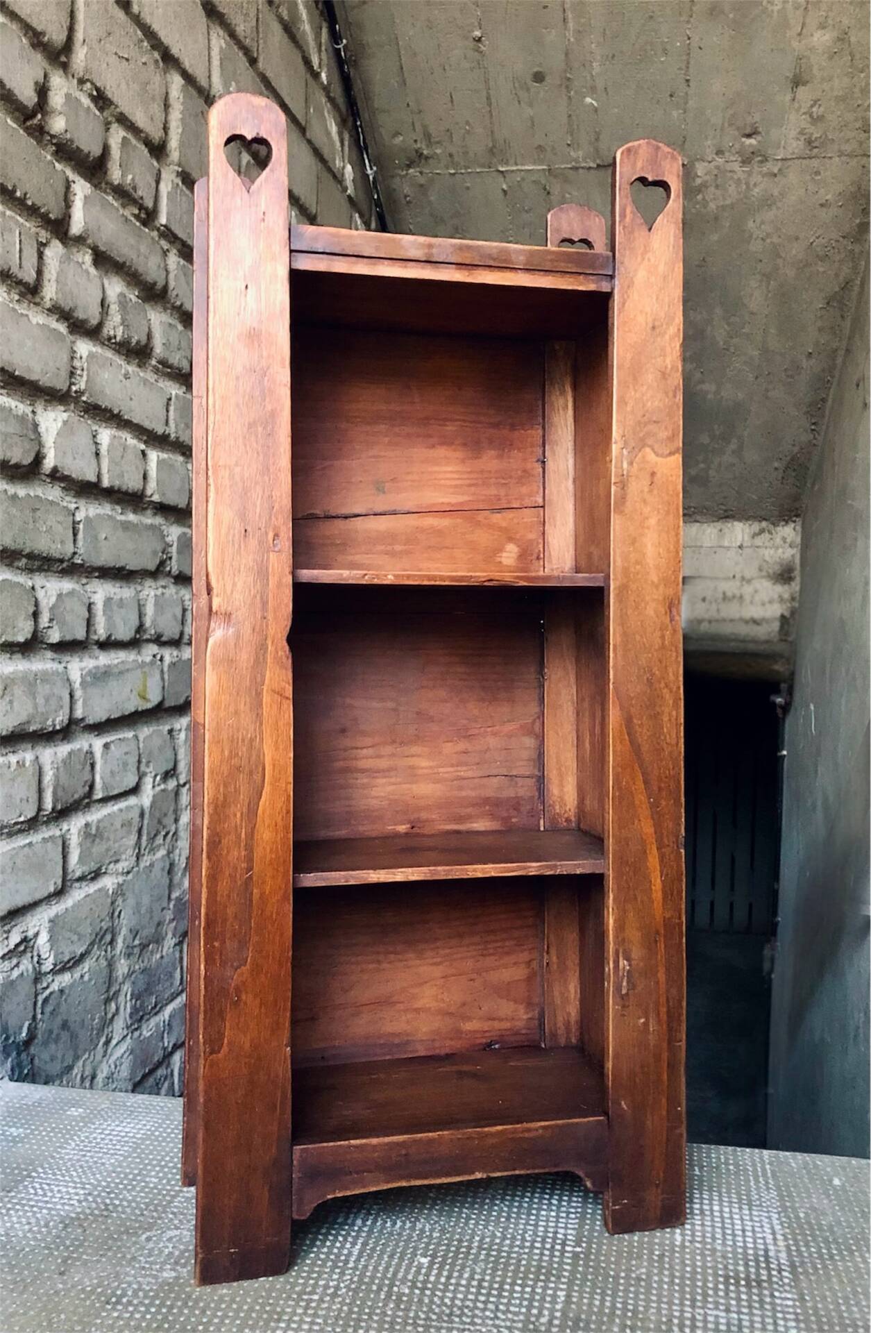 Petite Étagère Bibliothèque ancienne / Art Populaire