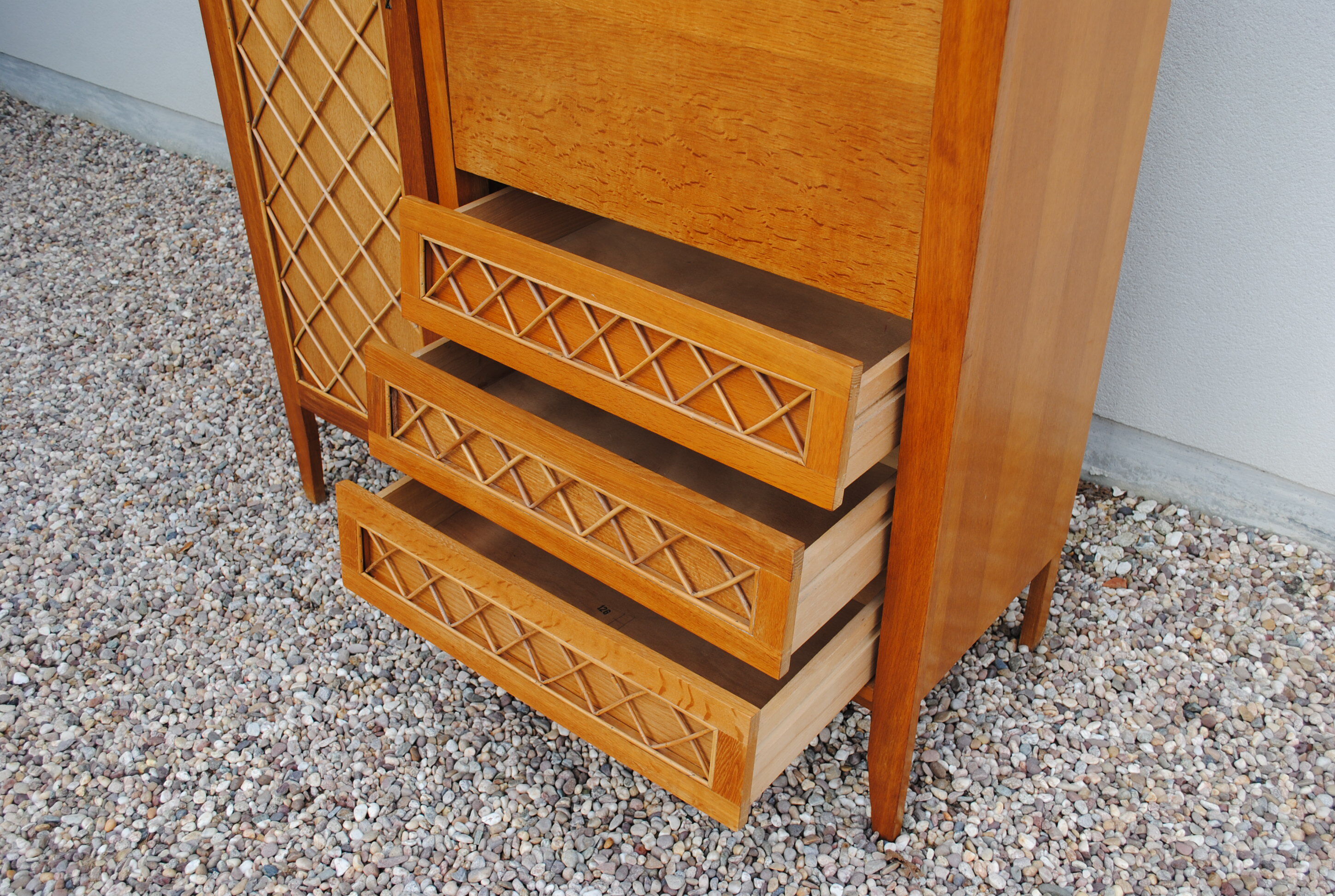 Cabinet rattan vintage year 60