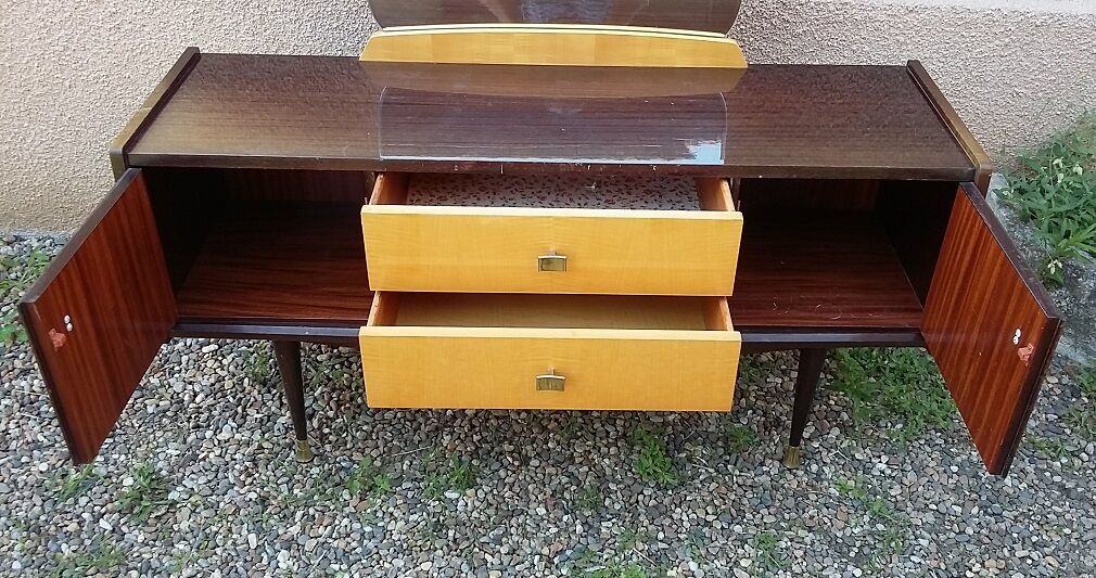 Coiffeuse vintage des années 60-70
