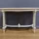 Painted wooden piano bench, Louis XVI style – Late 19th century