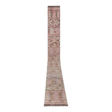 Tapis de couloir turc vintage