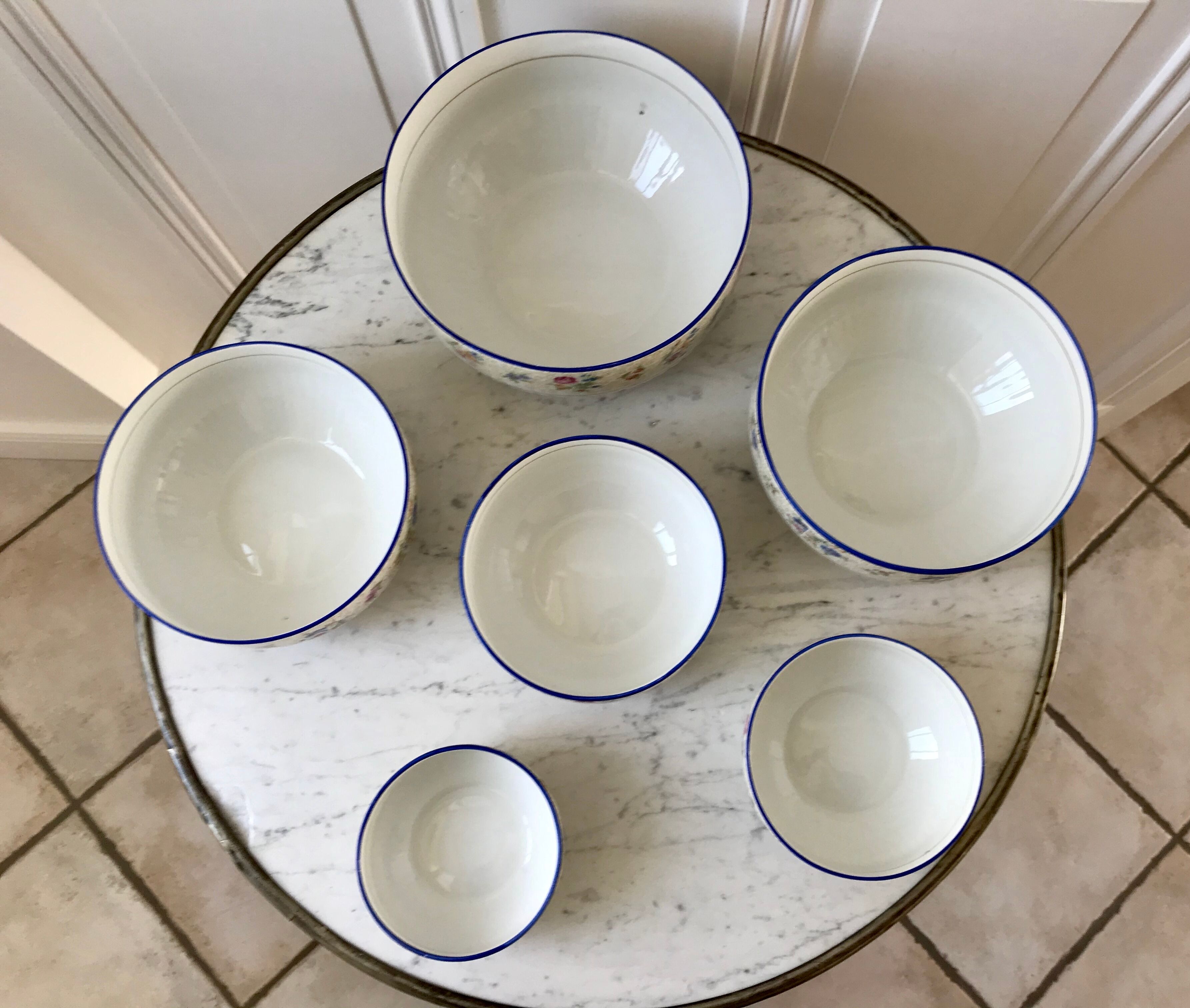 Saladiers gigognes porcelaine de Limoges années 50