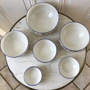 Salad bowls trundle porcelain limoges 50s