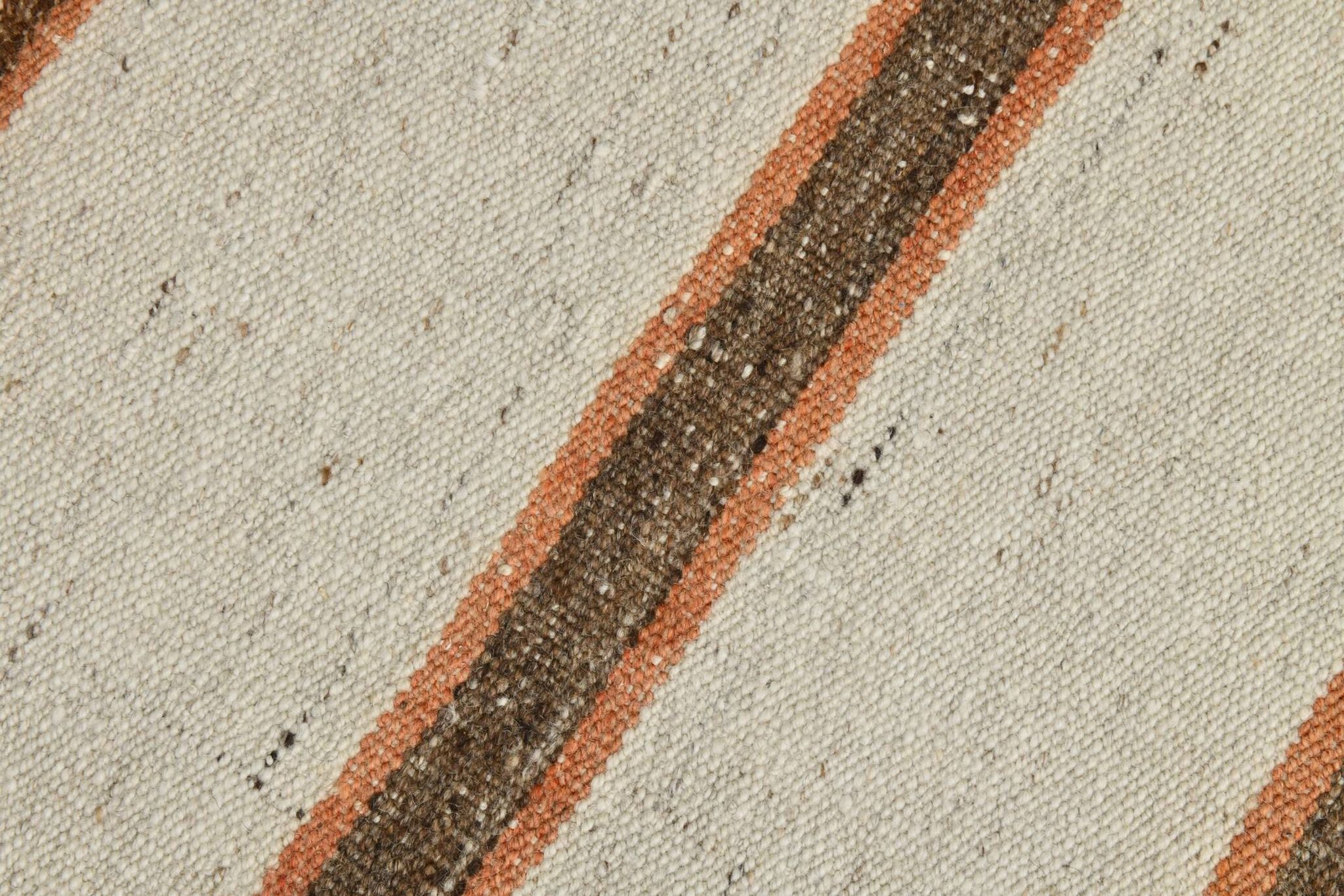Tapis Kilim marron et beige 2x8, 71x260 cm