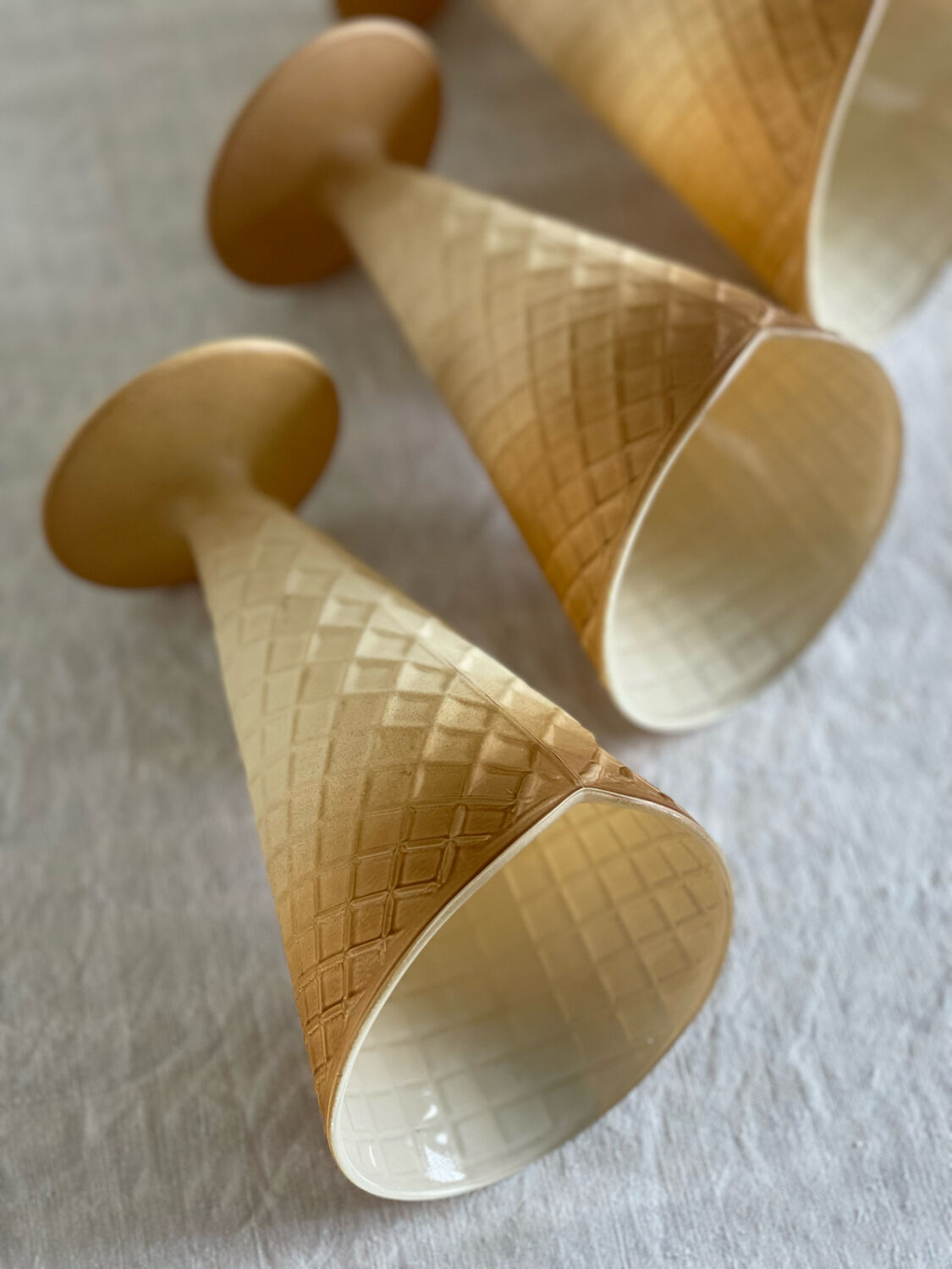 Set of 5 ice cream cups Italy 1960